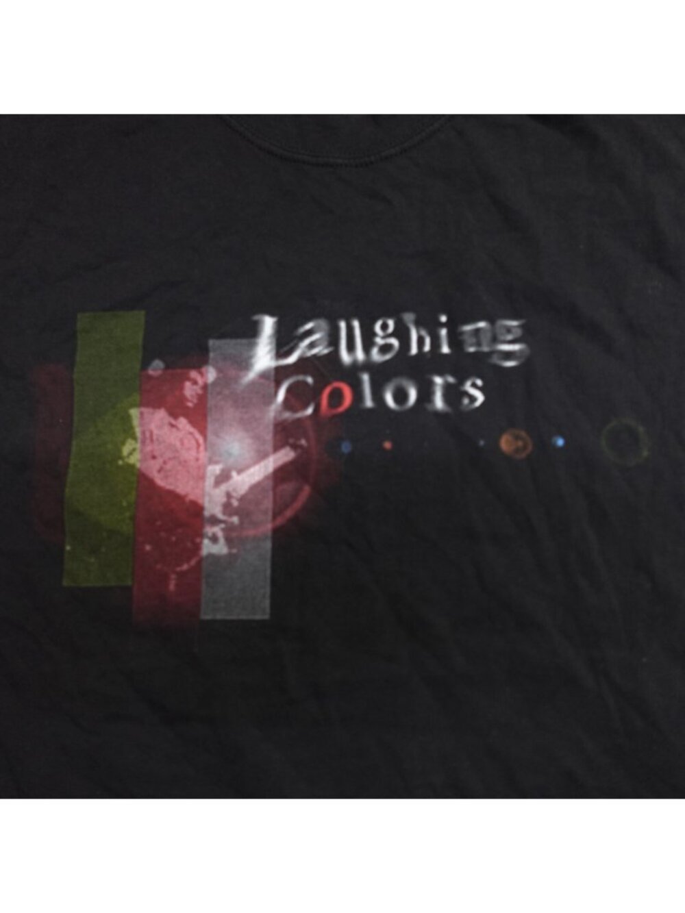 Laughing Colors Shirt Large Black Double Sided